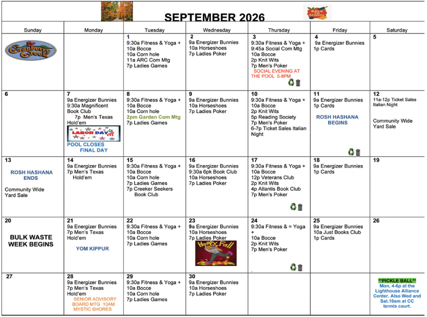 Calendar: September 2026